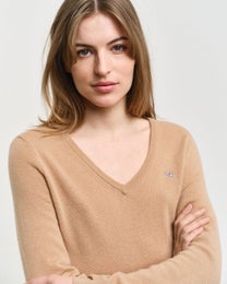 Gant  Extrafine Lambswool Blend V-Neck